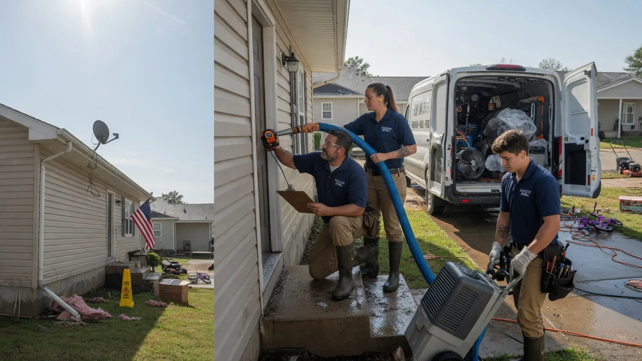 Ceiling Water Damage Restoration in Florence, KS near me